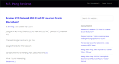 Desktop Screenshot of pongreviews.com